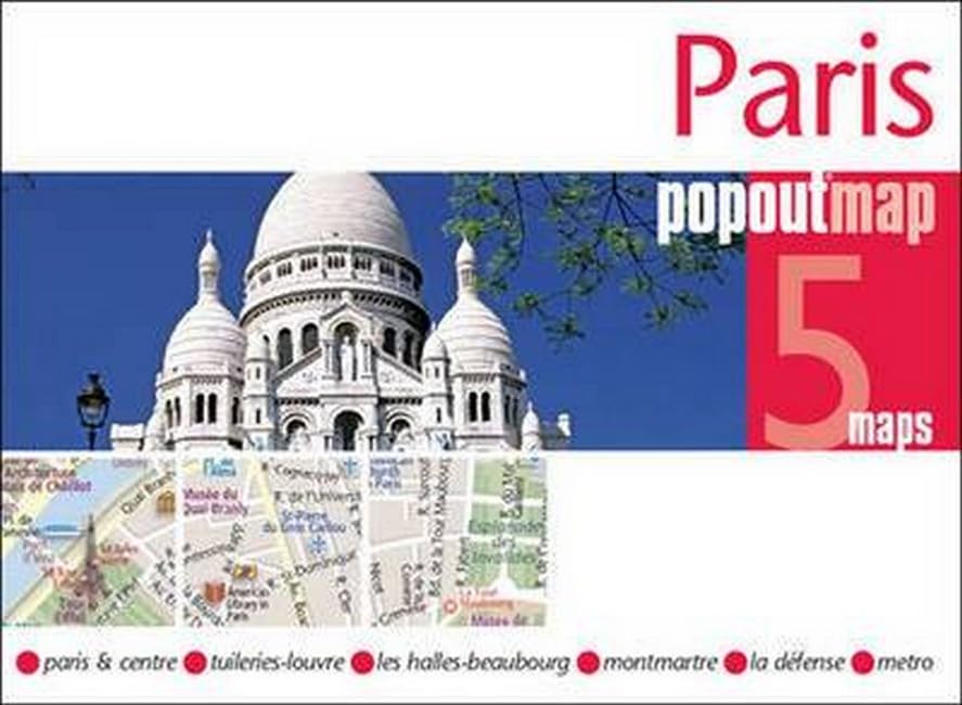 Pop Out Paris PopOut Map (Travel, Full Color, Matte Finish) - 1291