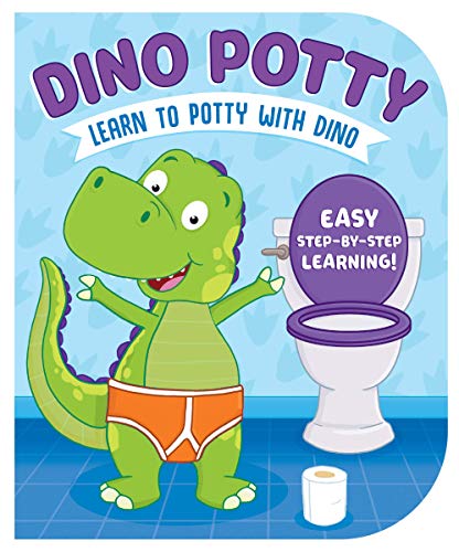 Dino Potty: Learn to Potty with Dino - Easy-to-Follow Step-by-Step Board Book, Make Potty Training Exciting and Fun! Encouraged for Children Ages 2 and Up - 1737