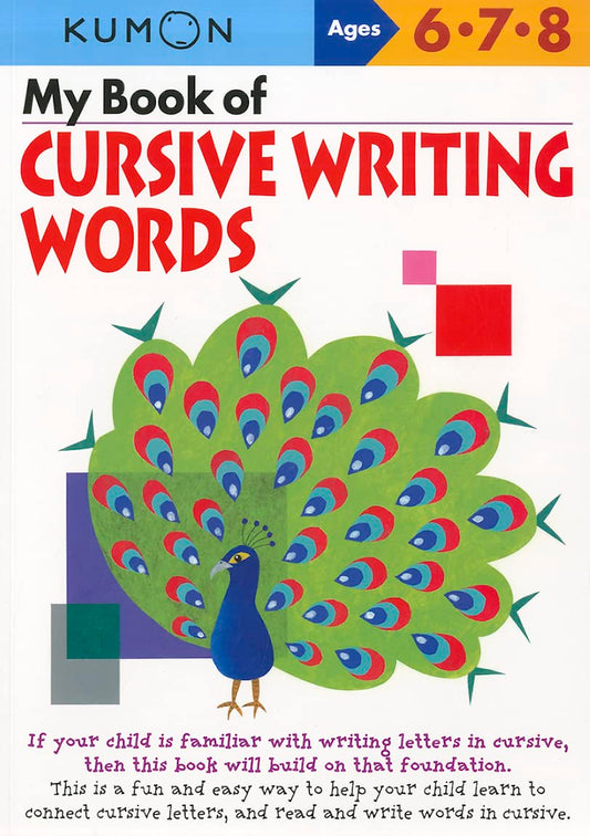 My Book Of Cursive: Writing Words (Cursive Writing Workbooks) - 3780