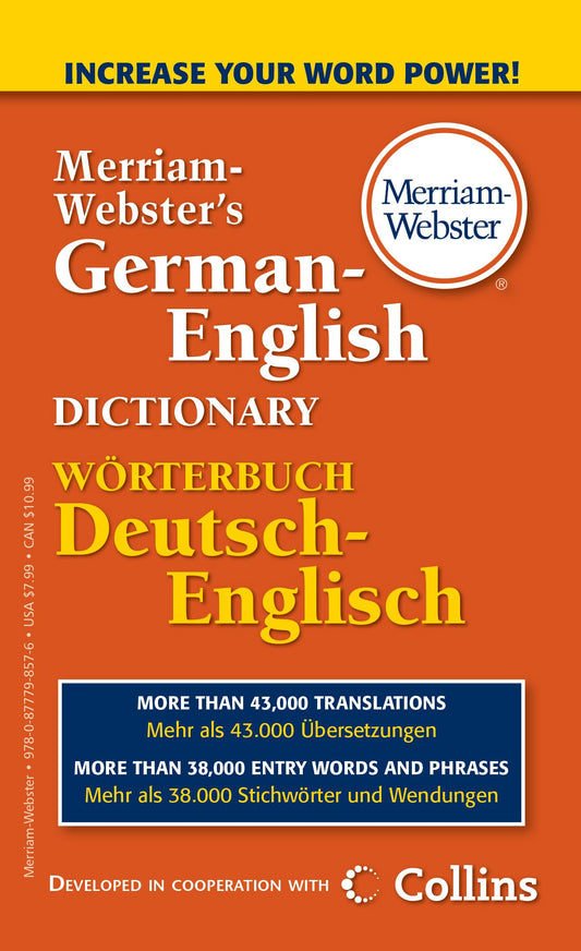 Merriam-Webster’s German-English Dictionary (English, German and Multilingual Edition) - 7063