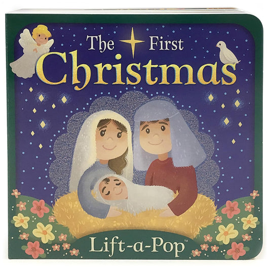 The First Christmas: Lift-a-Pop Pop-Up Nativity Board Book for Christians to Celebrate the Birth of Baby Jesus - Holiday Gift For Babies and Toddlers - 8596