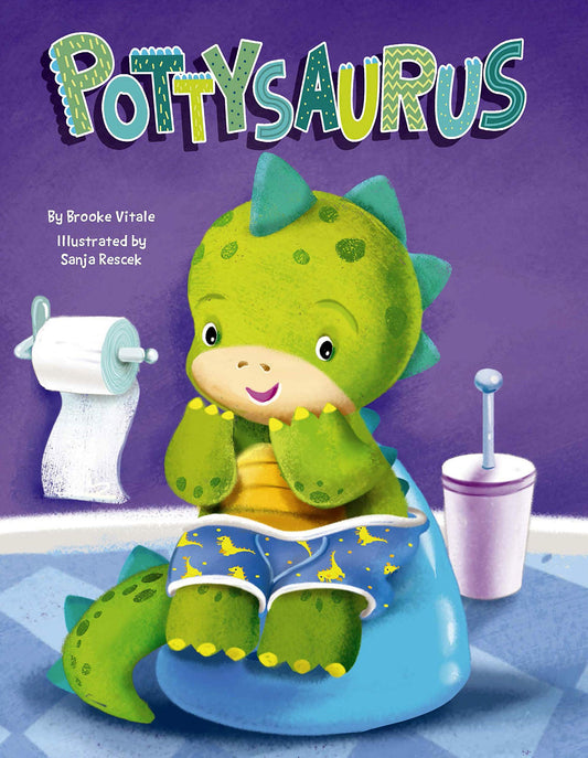 Pottysaurus - Children's Padded Board Book - Potty Training - 2058