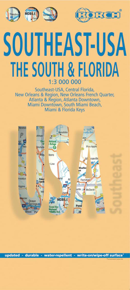 Southeast: The South & Florida Road Map (USA 6) (English Edition) - 9575